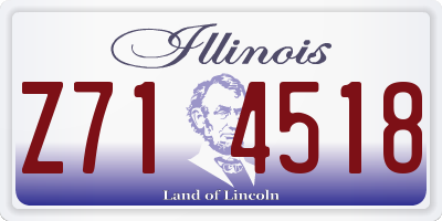 IL license plate Z714518