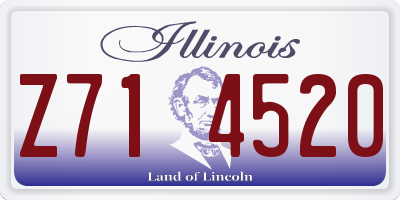 IL license plate Z714520
