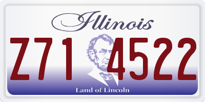 IL license plate Z714522