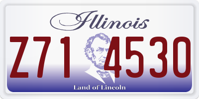 IL license plate Z714530
