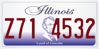 IL license plate Z714532