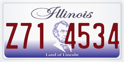 IL license plate Z714534