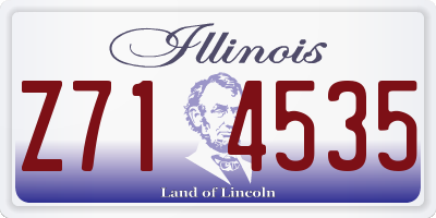 IL license plate Z714535