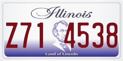 IL license plate Z714538