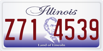 IL license plate Z714539