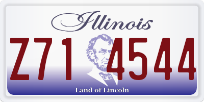 IL license plate Z714544