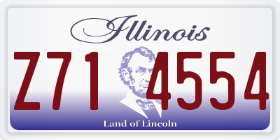 IL license plate Z714554