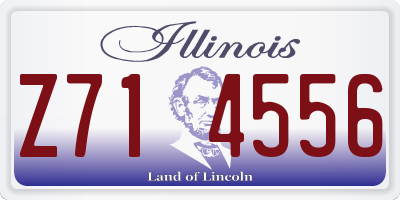 IL license plate Z714556