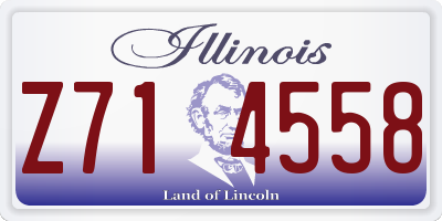 IL license plate Z714558