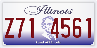 IL license plate Z714561