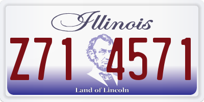 IL license plate Z714571