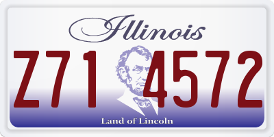 IL license plate Z714572