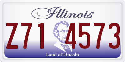 IL license plate Z714573