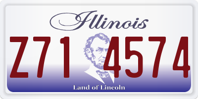 IL license plate Z714574