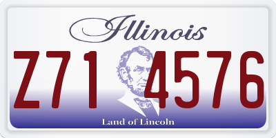 IL license plate Z714576