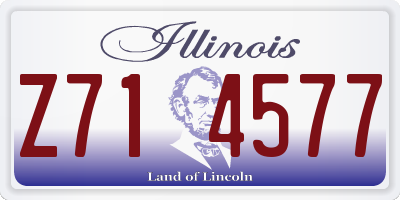 IL license plate Z714577