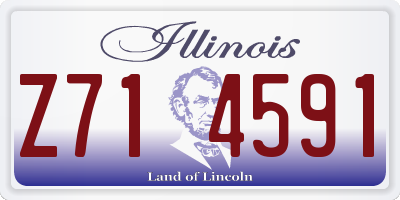 IL license plate Z714591