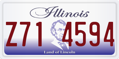 IL license plate Z714594