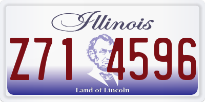 IL license plate Z714596