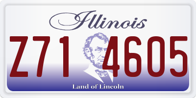 IL license plate Z714605