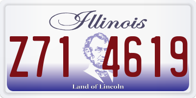 IL license plate Z714619
