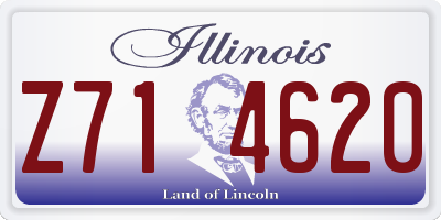 IL license plate Z714620