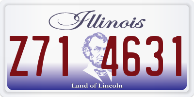 IL license plate Z714631