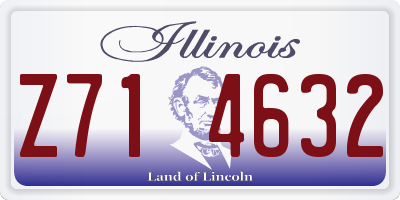 IL license plate Z714632