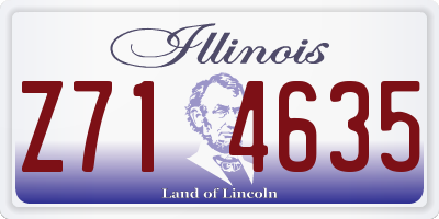 IL license plate Z714635