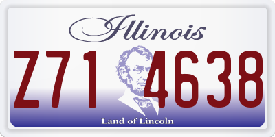 IL license plate Z714638