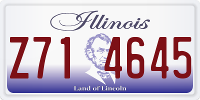 IL license plate Z714645