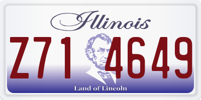 IL license plate Z714649