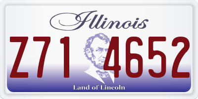 IL license plate Z714652