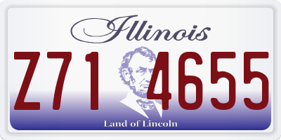 IL license plate Z714655