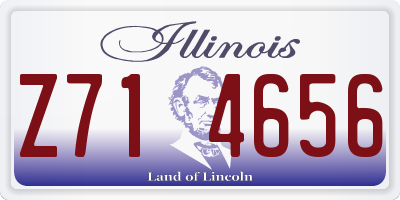 IL license plate Z714656