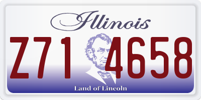 IL license plate Z714658