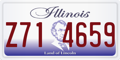 IL license plate Z714659