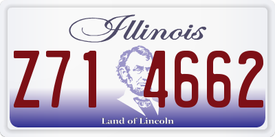 IL license plate Z714662