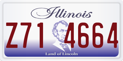 IL license plate Z714664