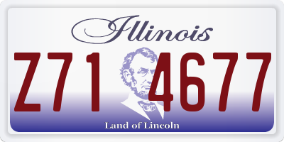 IL license plate Z714677