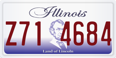 IL license plate Z714684