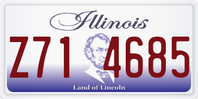 IL license plate Z714685