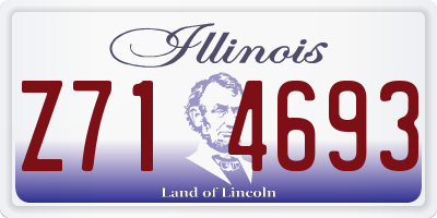 IL license plate Z714693