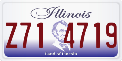 IL license plate Z714719