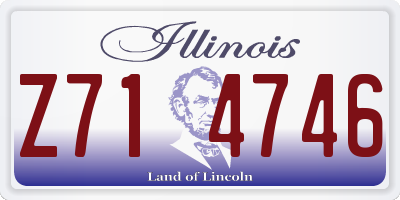 IL license plate Z714746