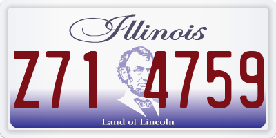 IL license plate Z714759