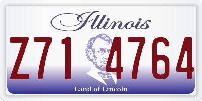 IL license plate Z714764