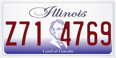 IL license plate Z714769