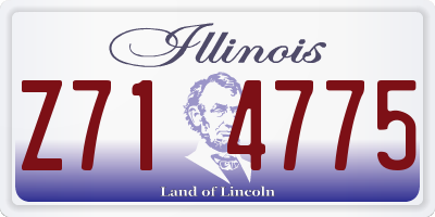 IL license plate Z714775