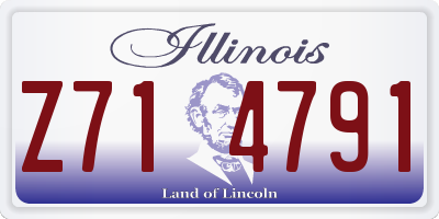 IL license plate Z714791